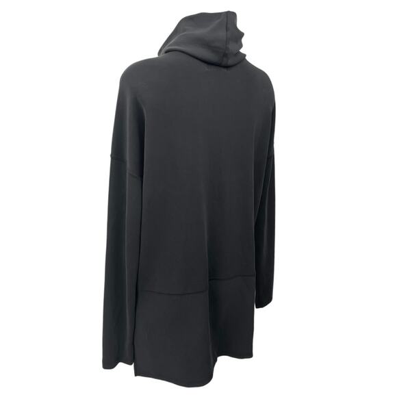 The Noli Shop Black Long Sleeve Turtleneck Mini Sweatshirt Sweater Dress Size S - Picture 2 of 4